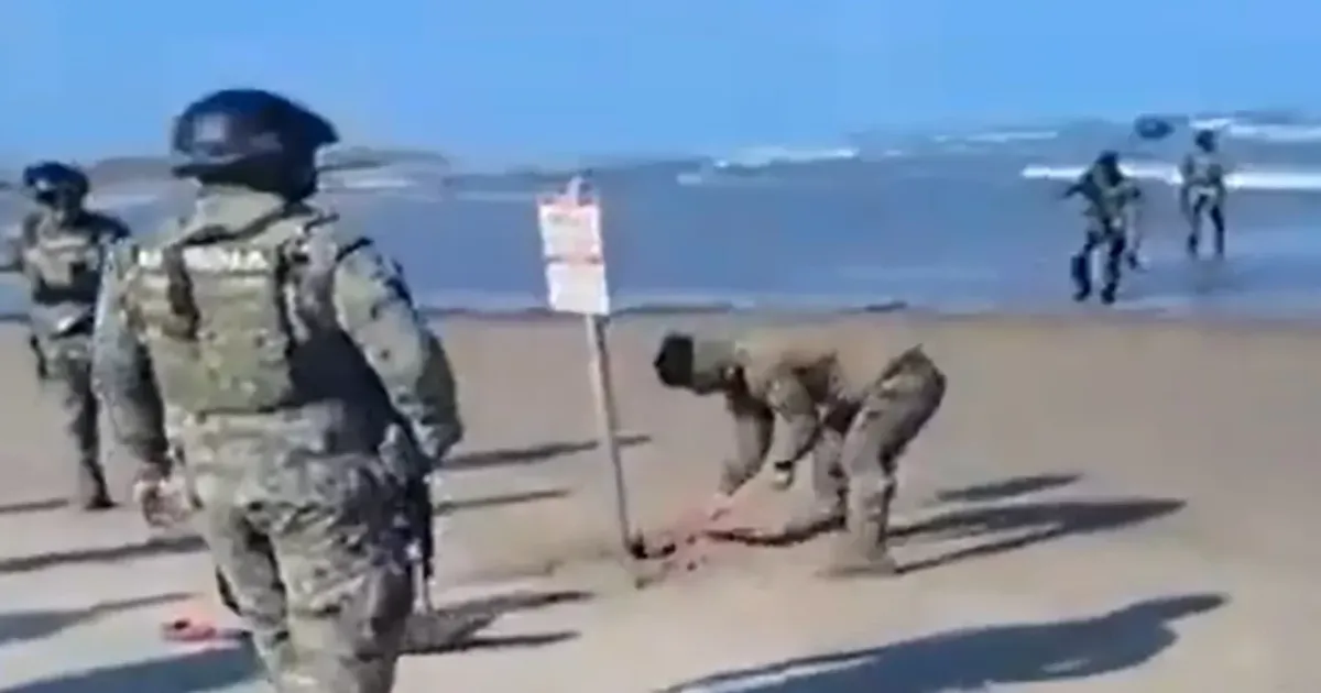 На мексиканському пляжі були випадково встановлені знаки, що вказують на 