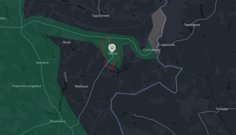 Збройні сили України заперечили інформацію про наявність противника в Рясному, в той час як бойові дії тривають у районі Грабовського.