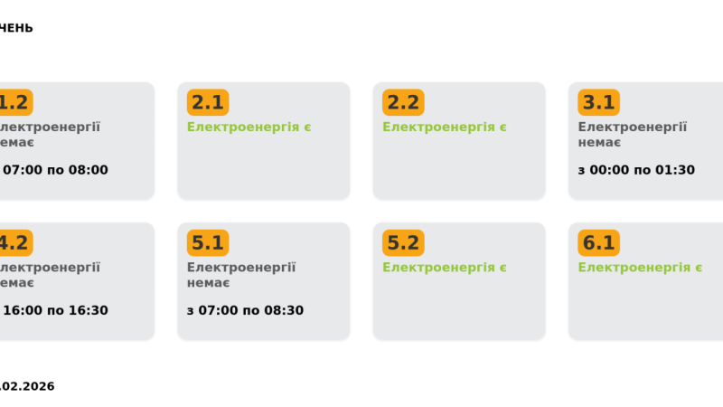 Оновлений розклад погодинних відключень на 4 лютого. Зміни торкнуться лише однієї категорії споживачів.