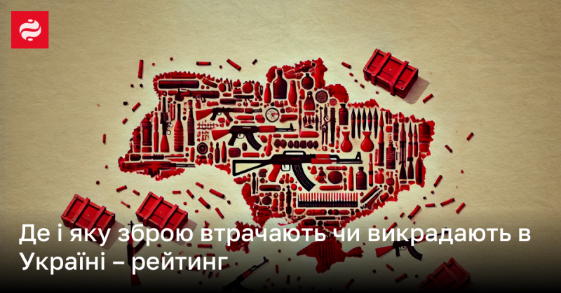 Де і яка зброя втрачається або викрадається в Україні - огляд рейтингів.