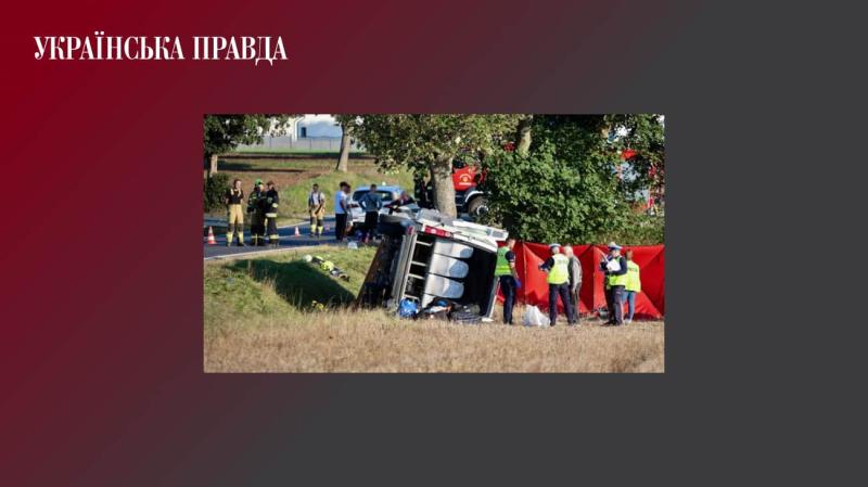 В Польщі сталося ДТП за участю автобуса з молодими футболістами, в результаті якого є жертви.