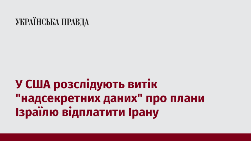 У Сполучених Штатах проводять розслідування щодо витоку 