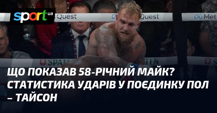 Які результати продемонстрував 58-річний Майк? Статистичні дані про удари в бою Пол - Тайсон.