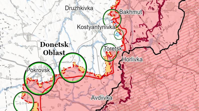 Аналітики Інституту вивчення війни зробили припущення щодо того, яким чином російські війська можуть скористатися своїм просуванням у Торецьку.