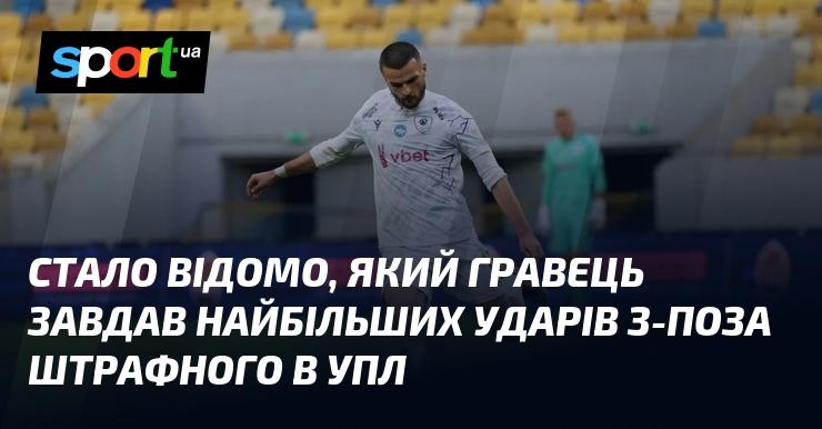 З'явилася інформація про те, який футболіст наніс найбільшу кількість ударів з-за меж штрафного майданчика в УПЛ.