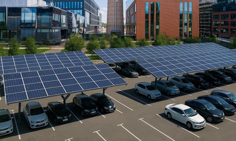 UNIT.City створив парковку з сонячними панелями - Auto24