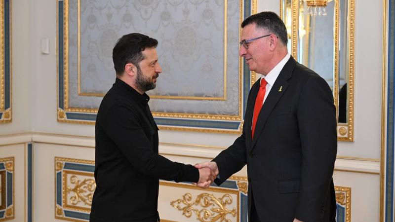 Міністр закордонних справ Ізраїлю провів зустріч з президентом Зеленським у Києві.