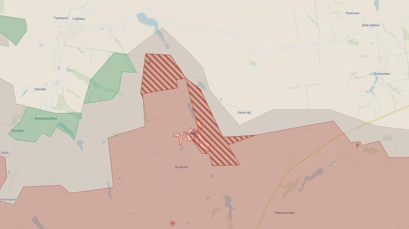 Російські війська захопили Полтавку в Донецькій області та зробили прогрес у Запорізькому регіоні, повідомляє DeepState.