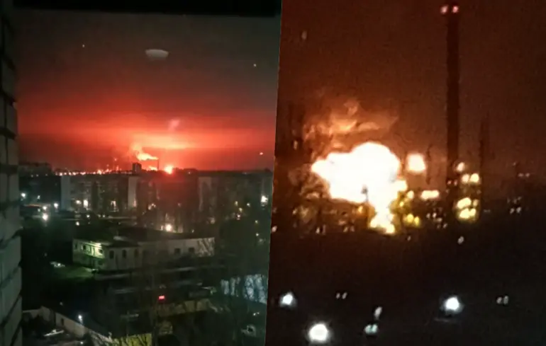 Саратов у полум'ї: безпілотні літальні апарати здійснили напад на нафтопереробний завод