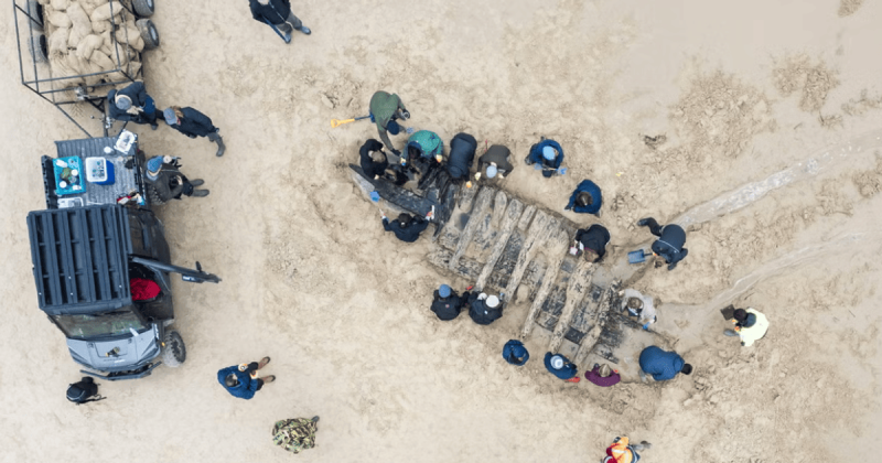 На нудистському пляжі, схованому під шаром піску, був знайдений корабель XVII століття: які причини його порятунку.