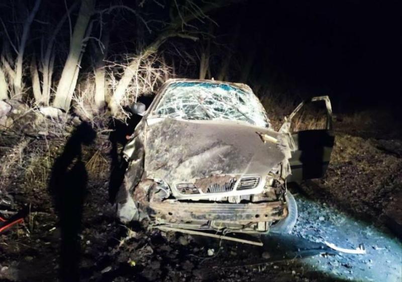 У тимчасово захопленій Донеччині сталася аварія: автомобіль 