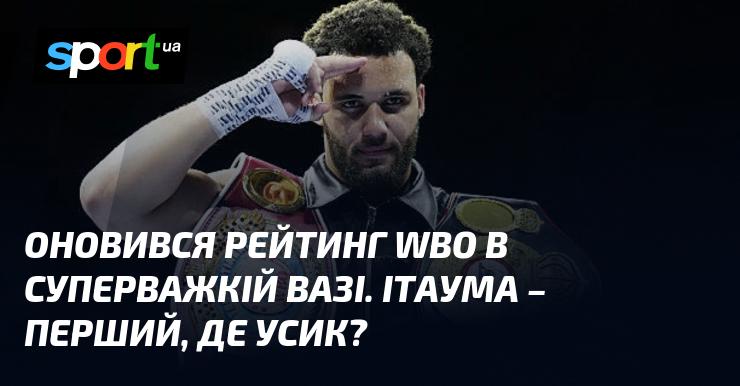 Оновлений рейтинг WBO у суперважкій вазі вже доступний. Ітаума зайняв першу позицію, а де ж Усик?